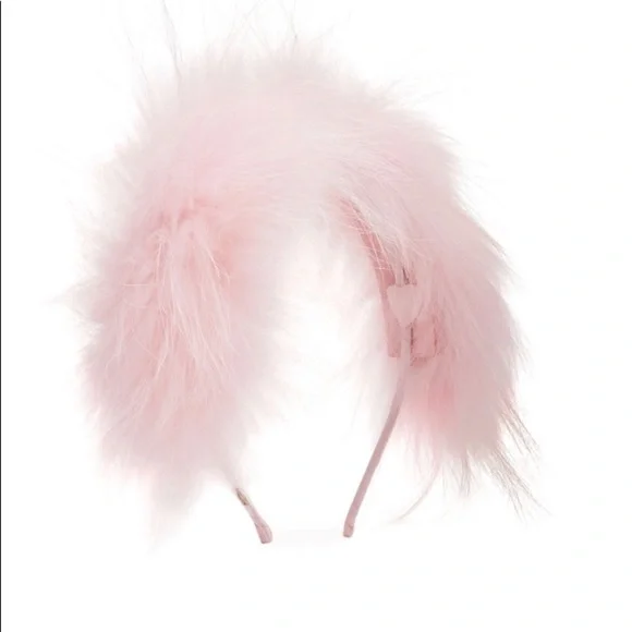 Bari Lynn Girl's Allover Fox Fur Headband - Picture 3 of 7